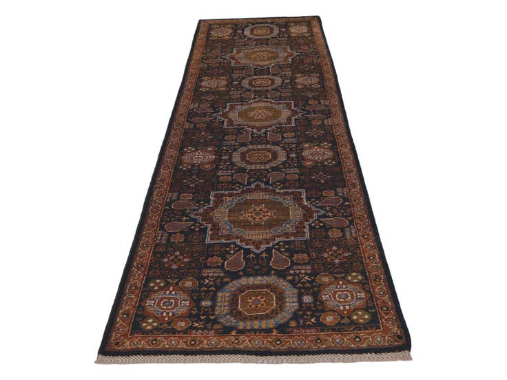 Detail image of 2' 8 x 9' 6 Hand Knotted Mamluk Ziegler Runner Rug
