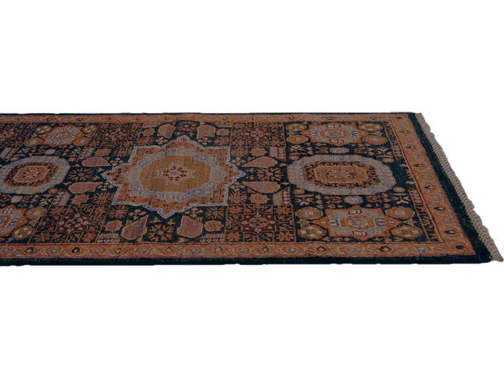 Detail image of 2' 8 x 9' 6 Hand Knotted Mamluk Ziegler Runner Rug