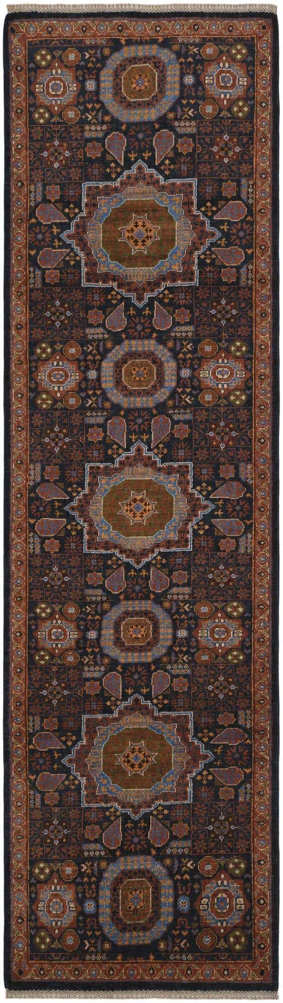 2' 8 x 9' 6 Hand Knotted Mamluk Ziegler Runner Rug
