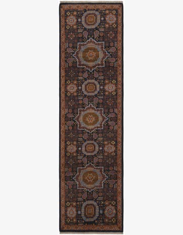2' 8 x 9' 6 Hand Knotted Mamluk Ziegler Runner Rug