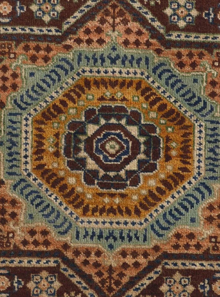 Detail image of 2' 8 x 9' 10 Hand Knotted Mamluk Ziegler Runner Rug