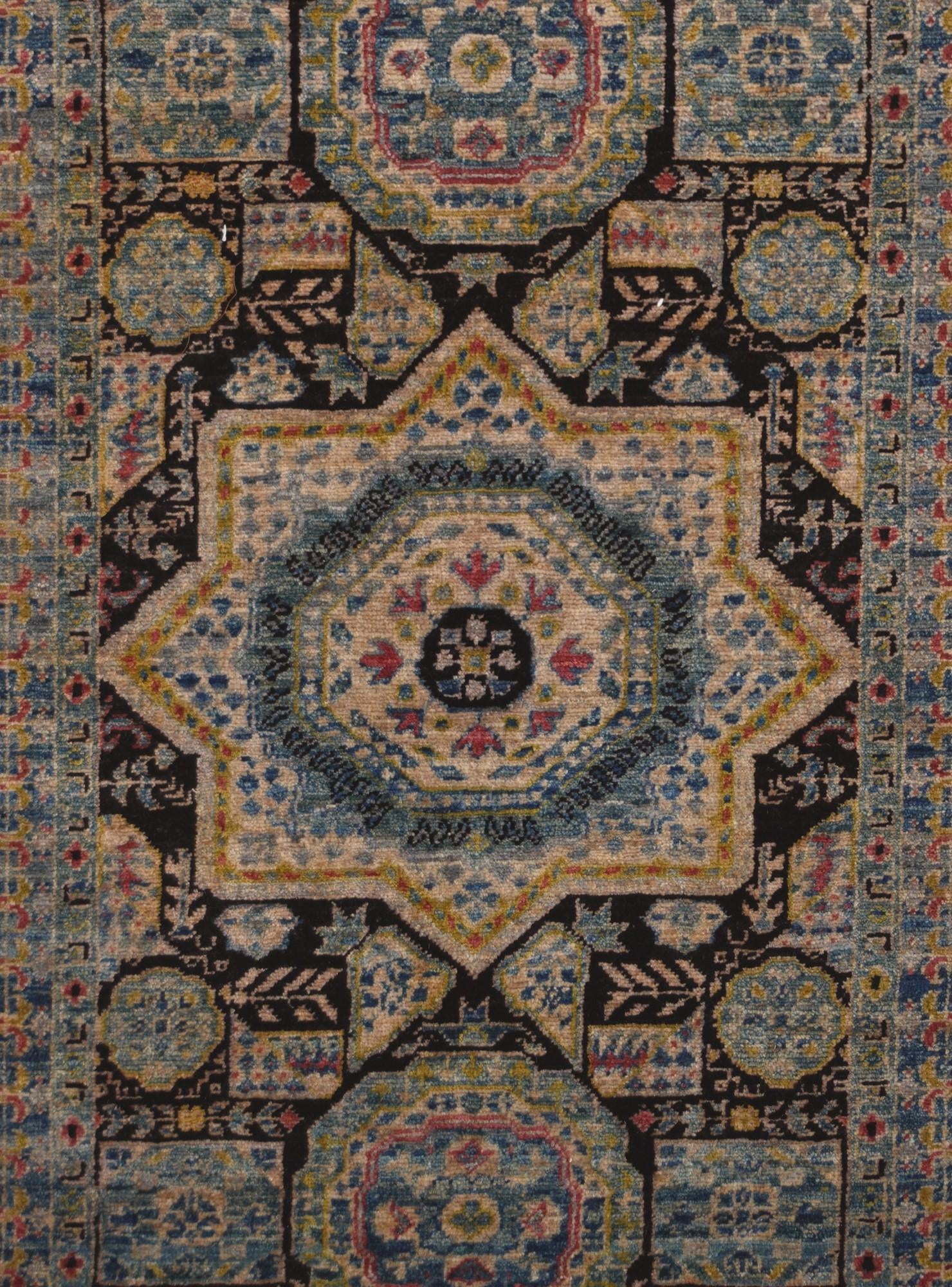 2' 8 x 6' 6 Hand Knotted Mamluk Ziegler Runner Rug