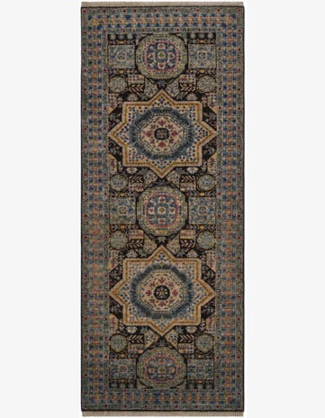 2' 8 x 6' 6 Hand Knotted Mamluk Ziegler Runner Rug