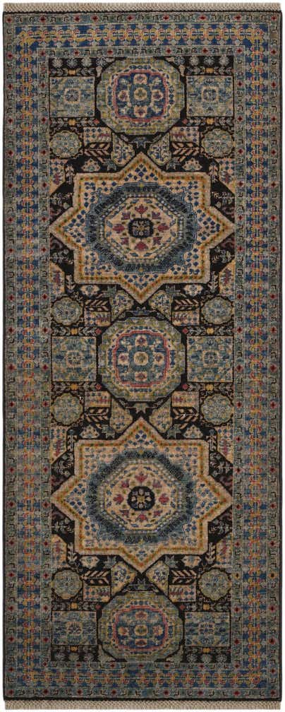 2' 8 x 6' 6 Hand Knotted Mamluk Ziegler Runner Rug