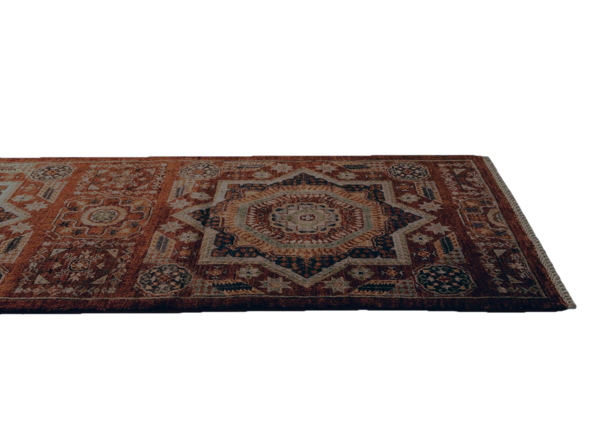 2' 7 x 13' 6 Hand Knotted Mamluk Ziegler Runner Rug