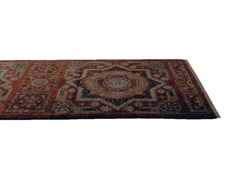 Detail image of 80cm x 410cm anudado a mano Mamluk Ziegler Alfombra Pasillera