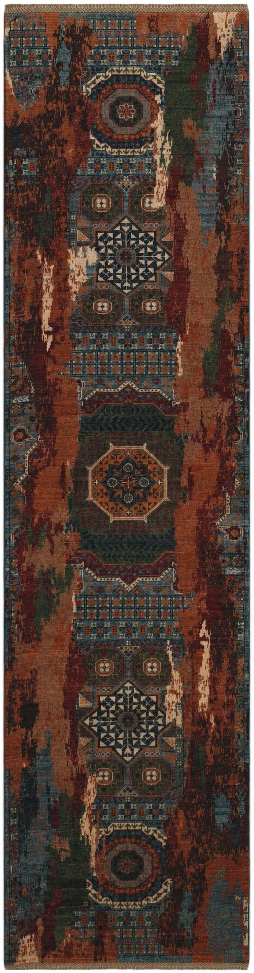 2' 11 x 10' 7 Hand Knotted Mamluk Ziegler Runner Rug