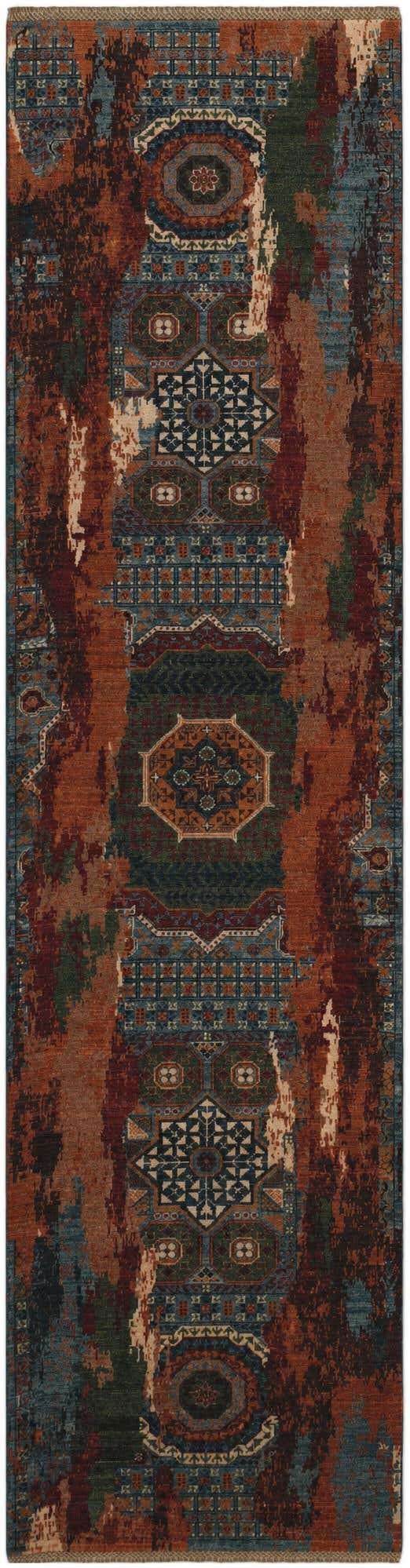 2' 11 x 10' 7 Hand Knotted Mamluk Ziegler Runner Rug