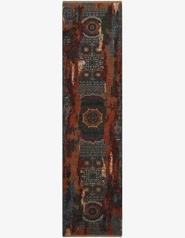 2' 11 x 10' 7 Hand Knotted Mamluk Ziegler Runner Rug