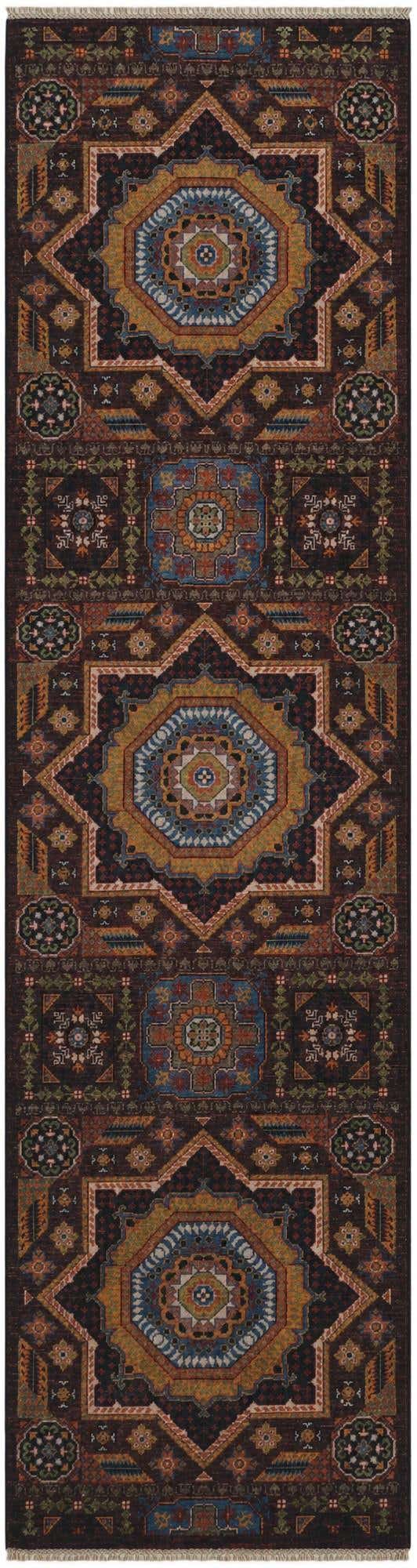 2' 8 x 9' 11 Hand Knotted Mamluk Ziegler Runner Rug