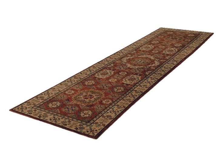 Detail image of 2' 8 x 9' 11 Hand Knotted Mamluk Ziegler Runner Rug