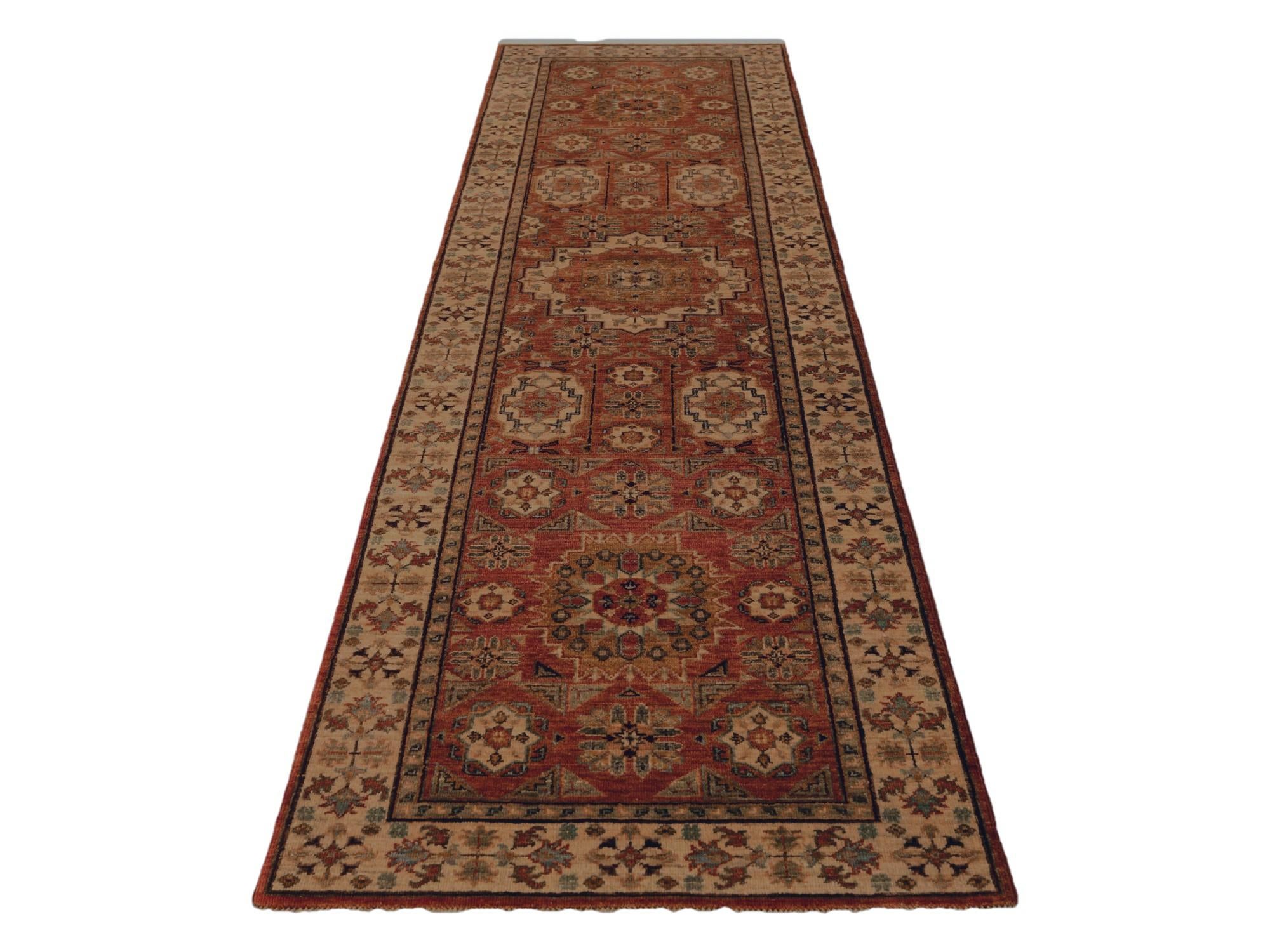 2' 7 x 9' 11 Hand Knotted Mamluk Ziegler Runner Rug