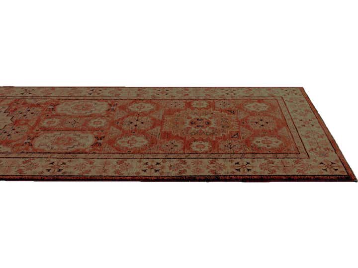 2' 7 x 9' 11 Hand Knotted Mamluk Ziegler Runner Rug