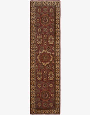 2' 7 x 9' 11 Hand Knotted Mamluk Ziegler Runner Rug