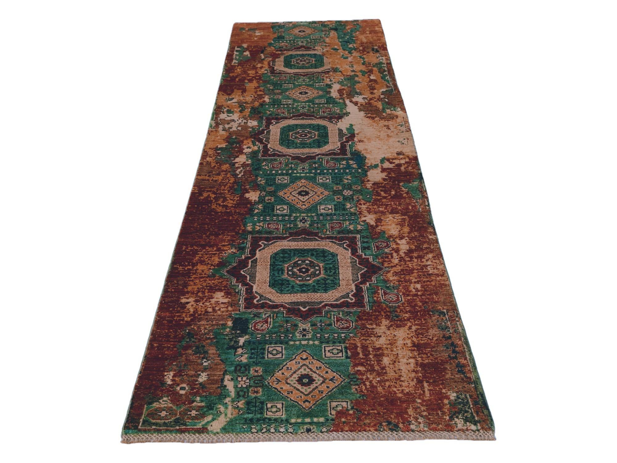 2' 10 x 10' Hand Knotted Mamluk Ziegler Runner Rug