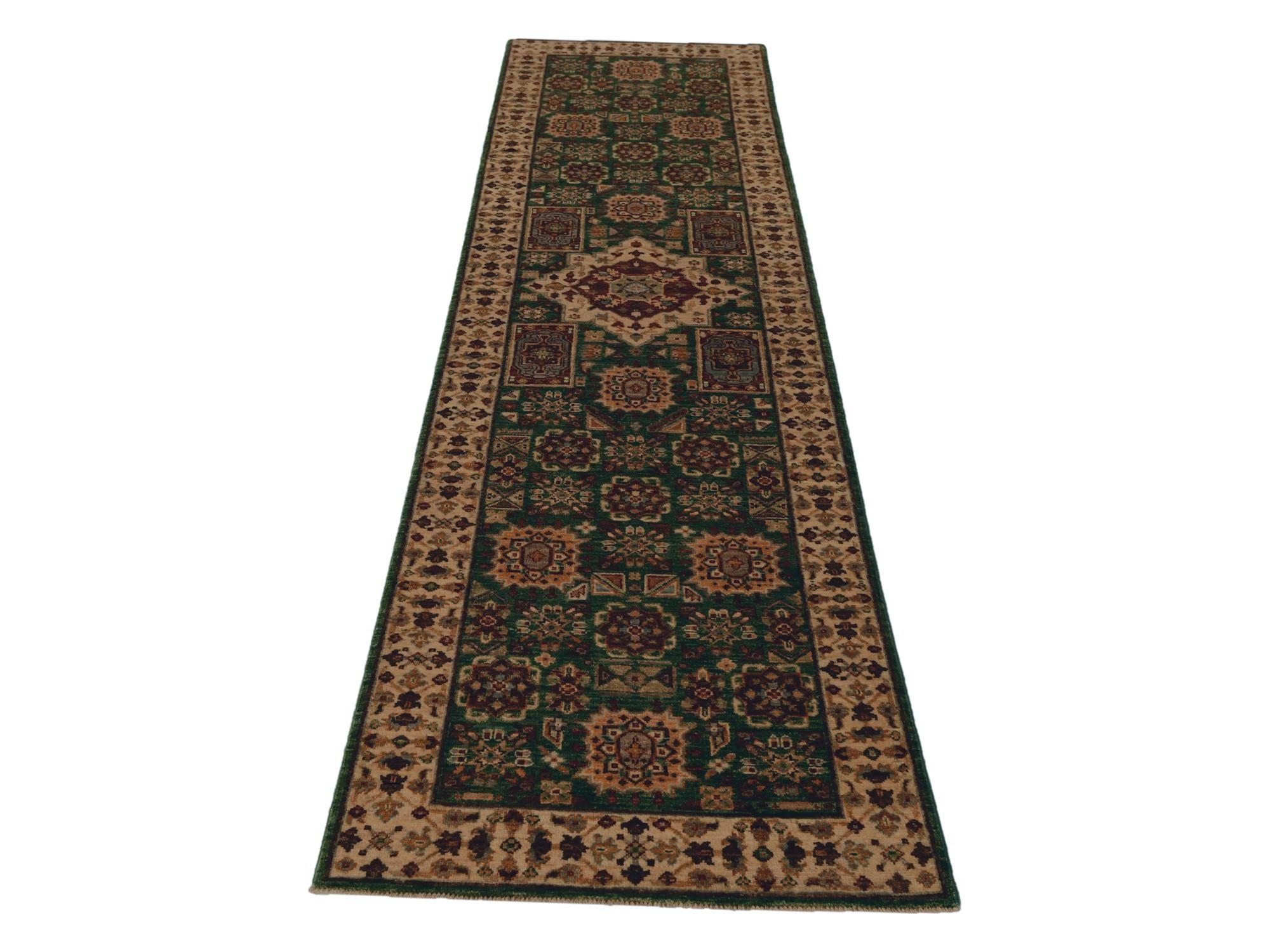 2' 8 x 9' 11 Hand Knotted Mamluk Ziegler Runner Rug