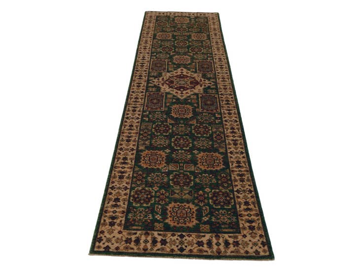 Detail image of 2' 8 x 9' 11 Hand Knotted Mamluk Ziegler Runner Rug