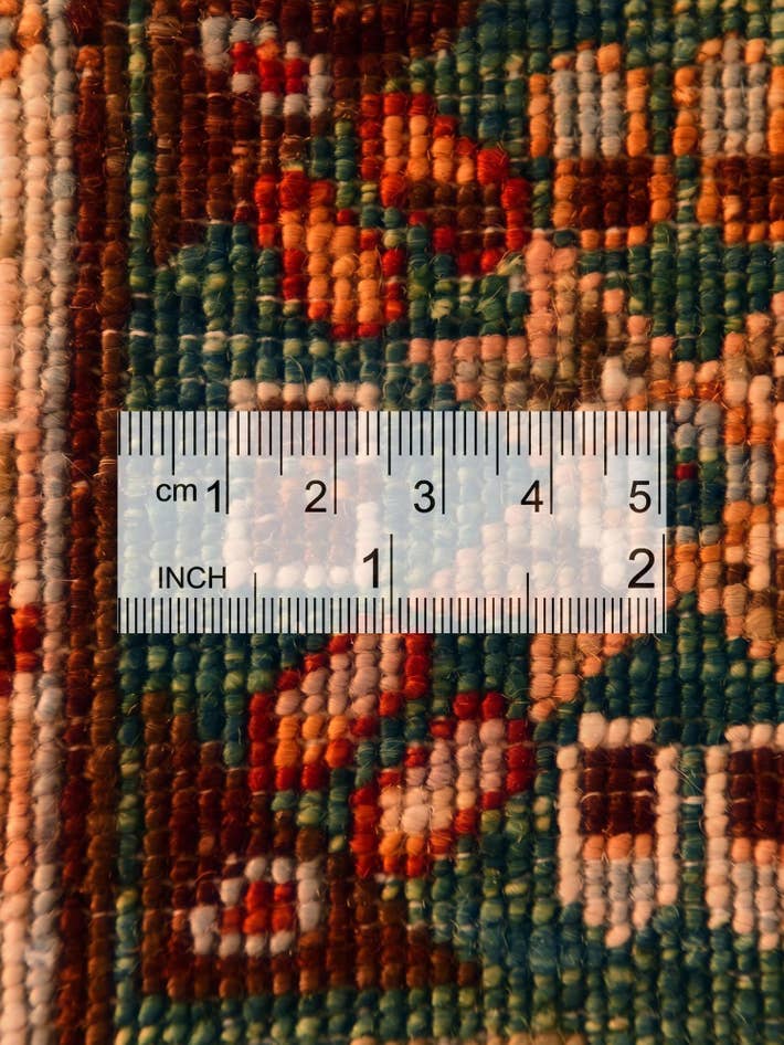Detail image of 2' 8 x 9' 11 Hand Knotted Mamluk Ziegler Runner Rug