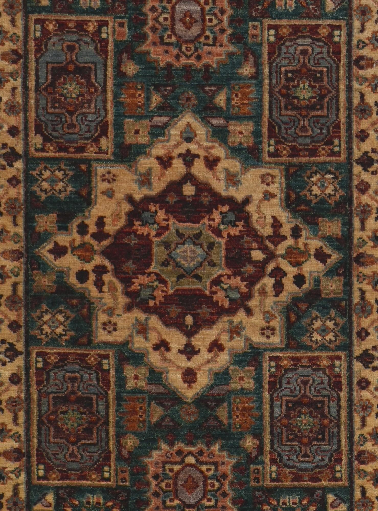 2' 8 x 9' 11 Hand Knotted Mamluk Ziegler Runner Rug