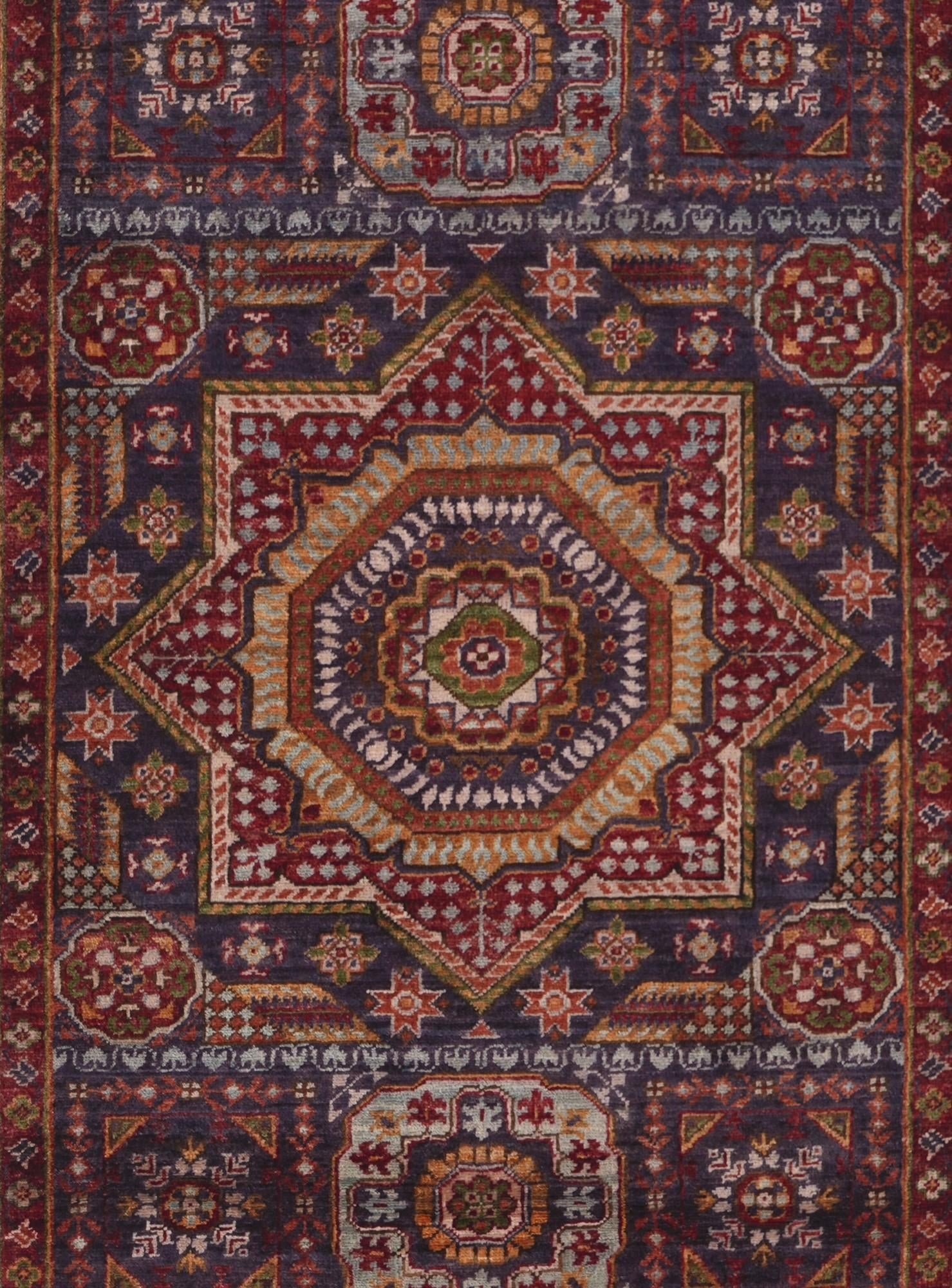 2' 9 x 9' 9 Hand Knotted Mamluk Ziegler Runner Rug