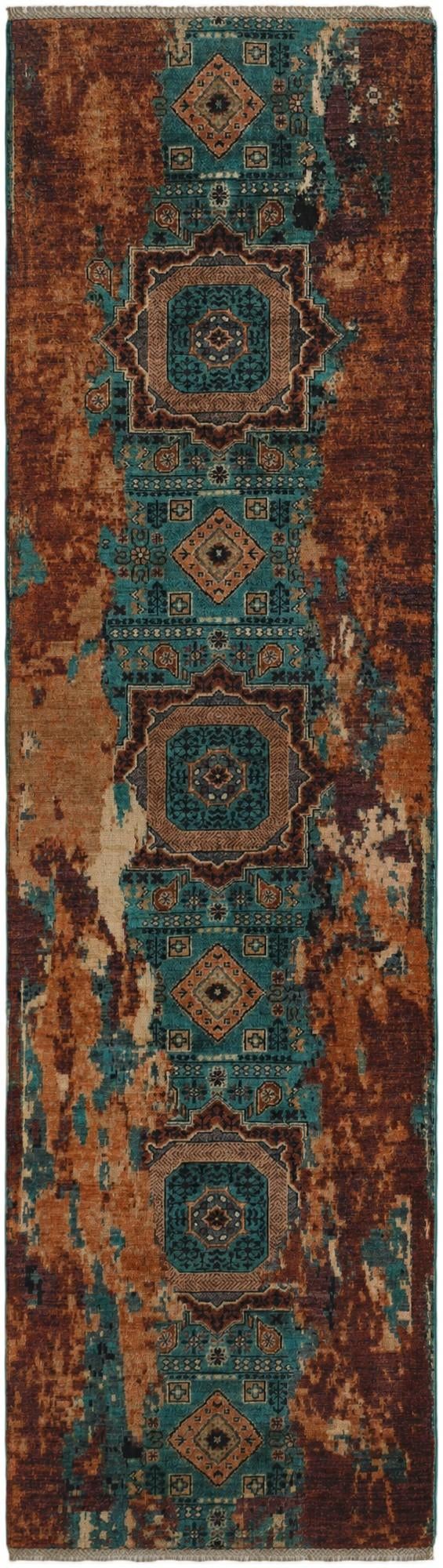 2' 11 x 10' Hand Knotted Mamluk Ziegler Runner Rug