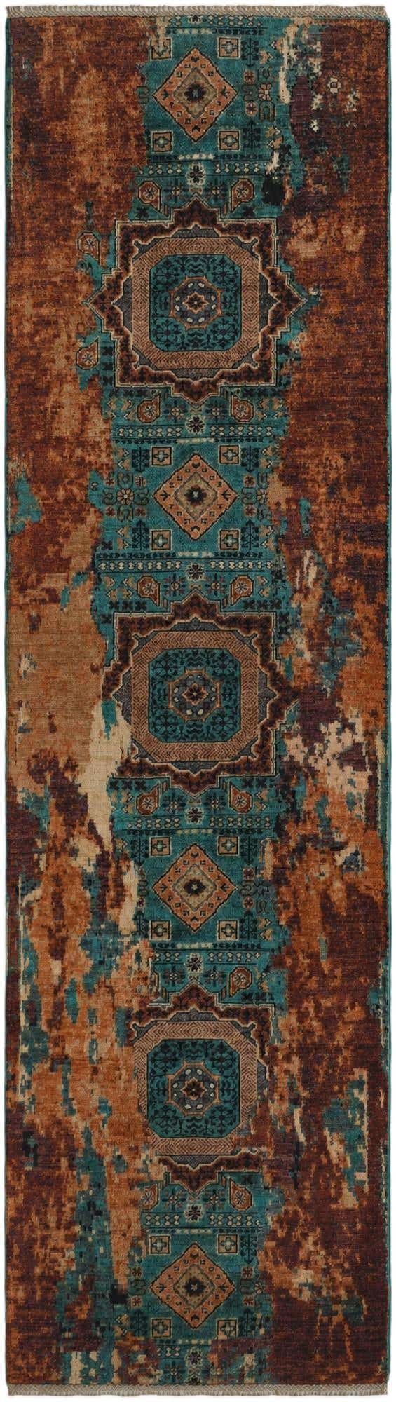2' 11 x 10' Hand Knotted Mamluk Ziegler Runner Rug