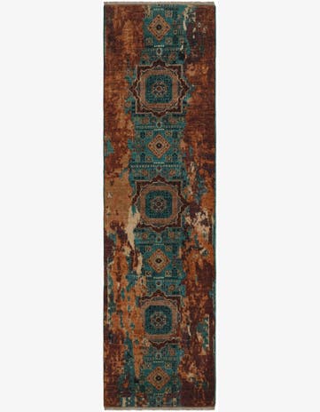 2' 11 x 10' Hand Knotted Mamluk Ziegler Runner Rug