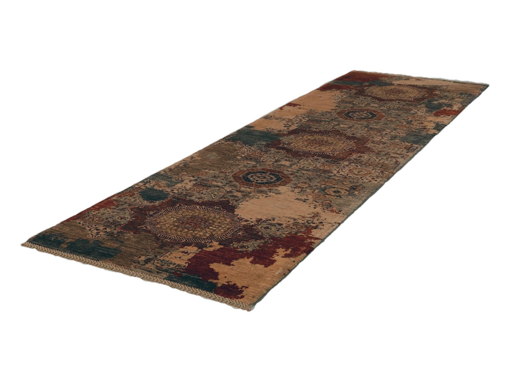 2' 10 x 9' 6 Hand Knotted Mamluk Ziegler Runner Rug
