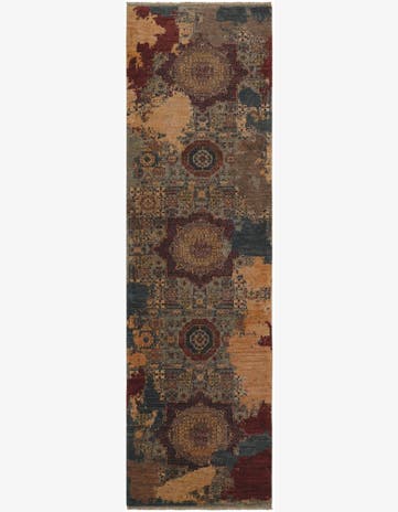 2' 10 x 9' 6 Hand Knotted Mamluk Ziegler Runner Rug
