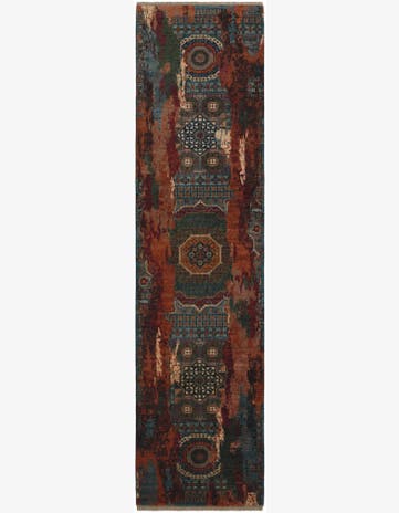 2' 9 x 10' 7 Hand Knotted Mamluk Ziegler Runner Rug