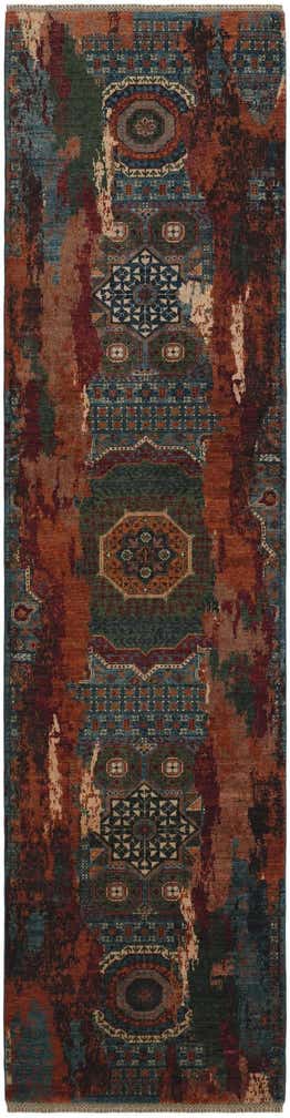 2' 9 x 10' 7 Hand Knotted Mamluk Ziegler Runner Rug