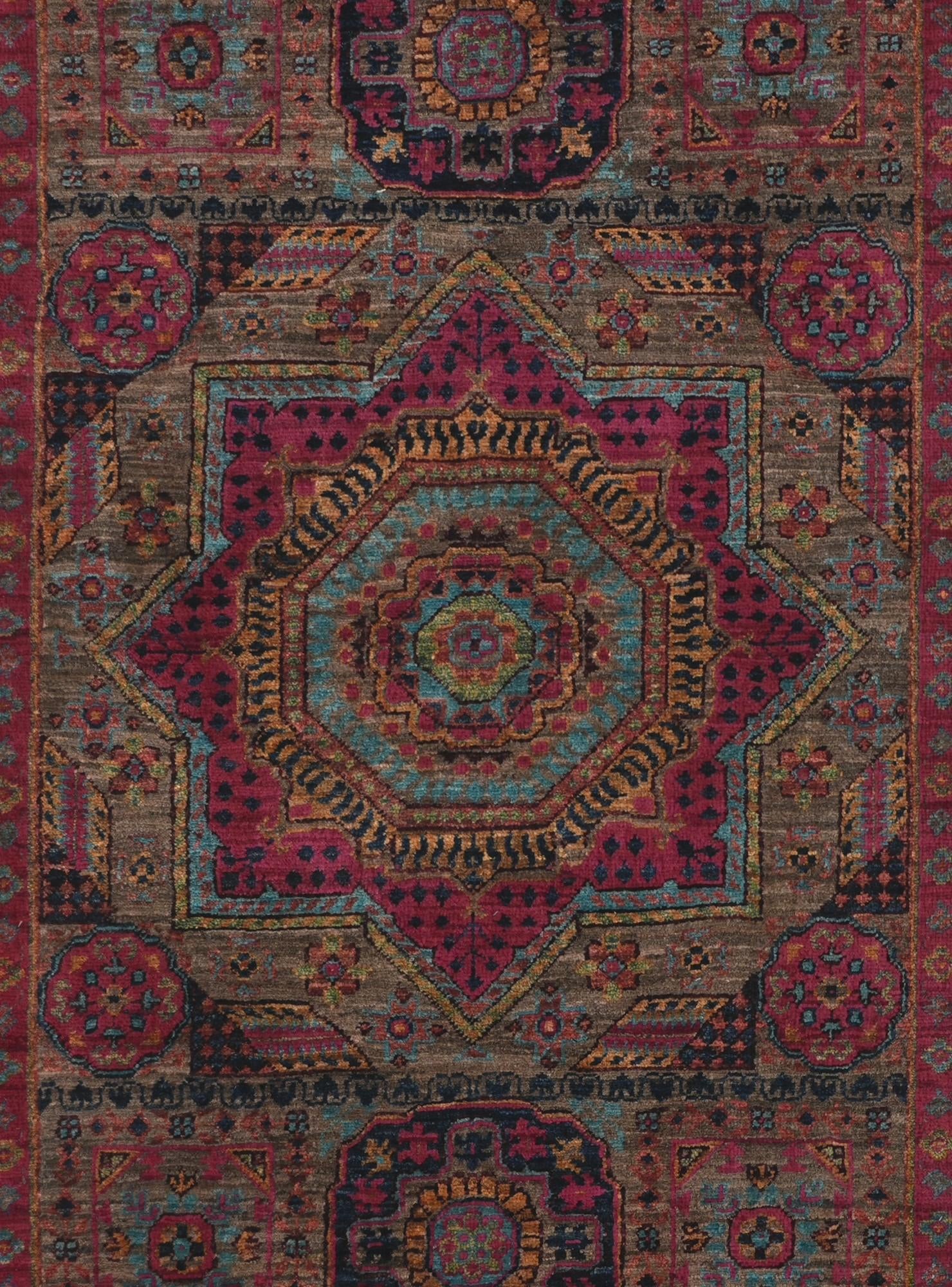 2' 9 x 10' 3 Hand Knotted Mamluk Ziegler Runner Rug