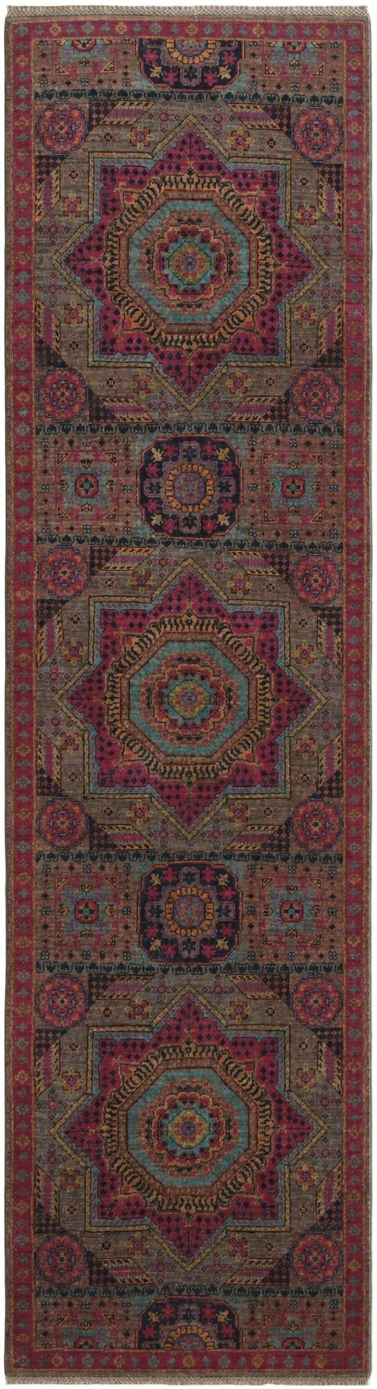 2' 9 x 10' 3 Hand Knotted Mamluk Ziegler Runner Rug