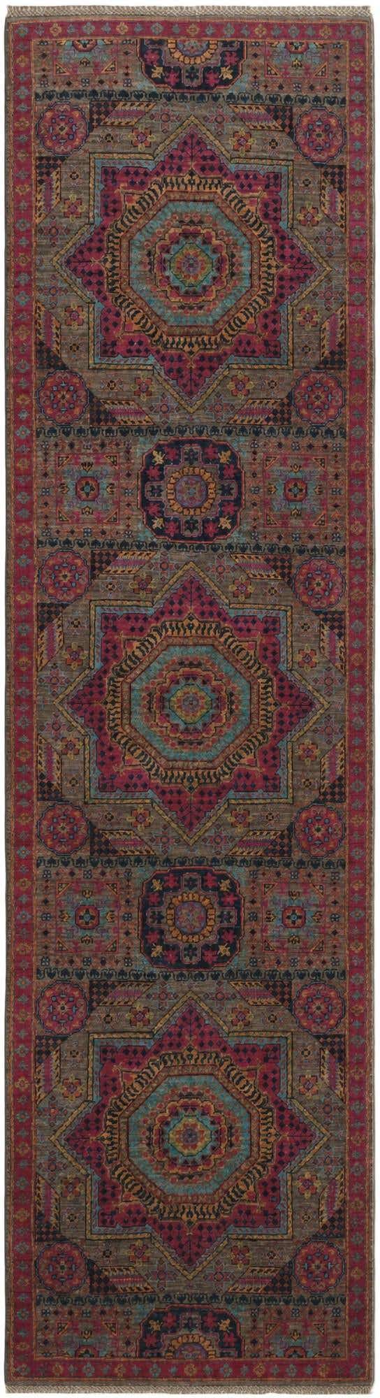 2' 9 x 10' 3 Hand Knotted Mamluk Ziegler Runner Rug