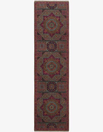 2' 9 x 10' 3 Hand Knotted Mamluk Ziegler Runner Rug