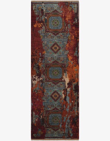 2' 11 x 8' 4 Hand Knotted Mamluk Ziegler Runner Rug