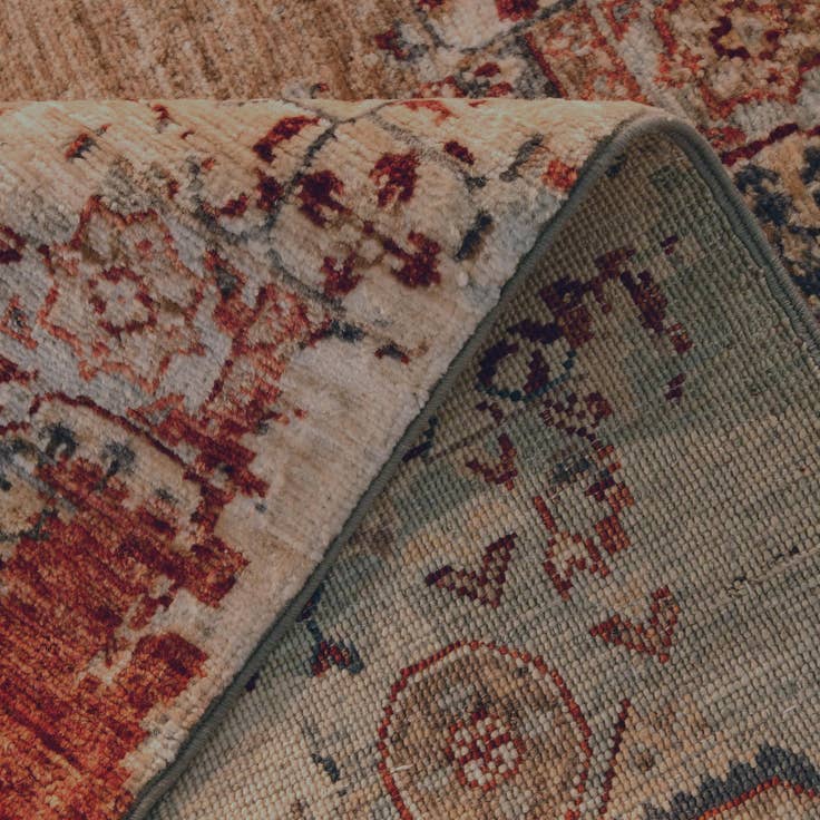 Detail image of 2' 9 x 10' 6 Hand Knotted Mamluk Ziegler Runner Rug