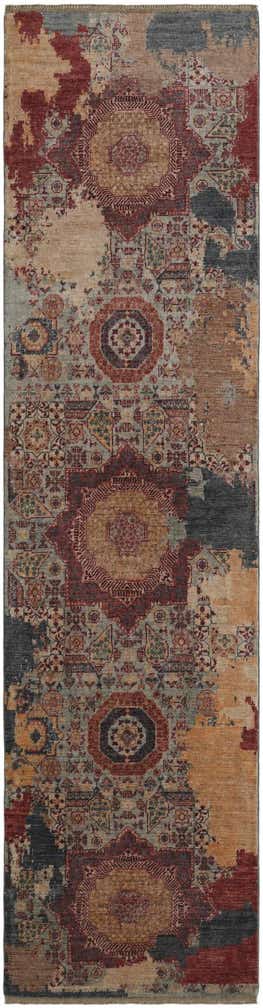 2' 9 x 10' 6 Hand Knotted Mamluk Ziegler Runner Rug