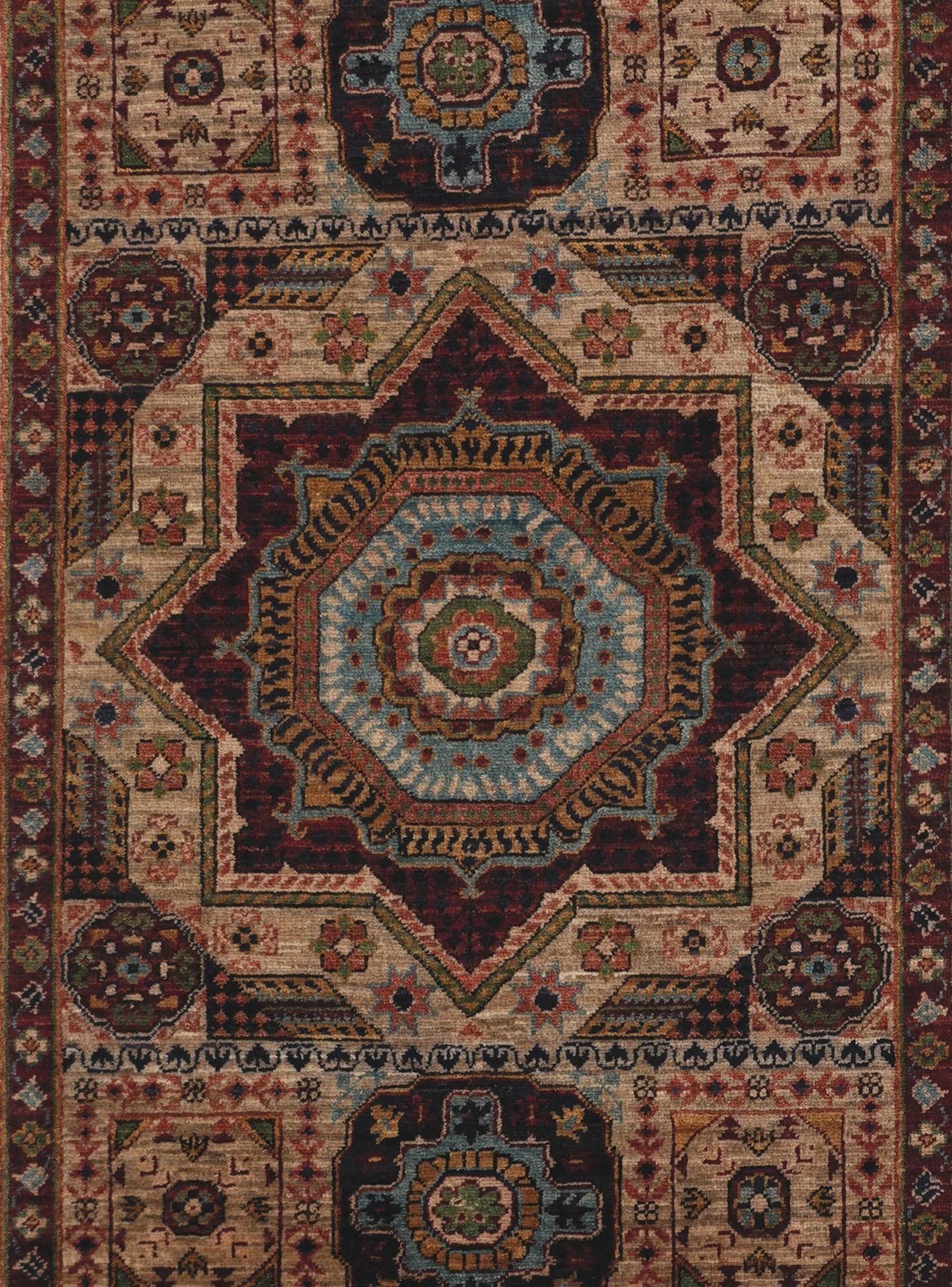 2' 9 x 9' 10 Hand Knotted Mamluk Ziegler Runner Rug