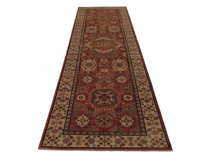 2' 7 x 9' 11 Hand Knotted Mamluk Ziegler Runner Rug