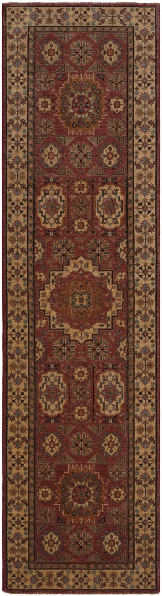 2' 7 x 9' 11 Hand Knotted Mamluk Ziegler Runner Rug