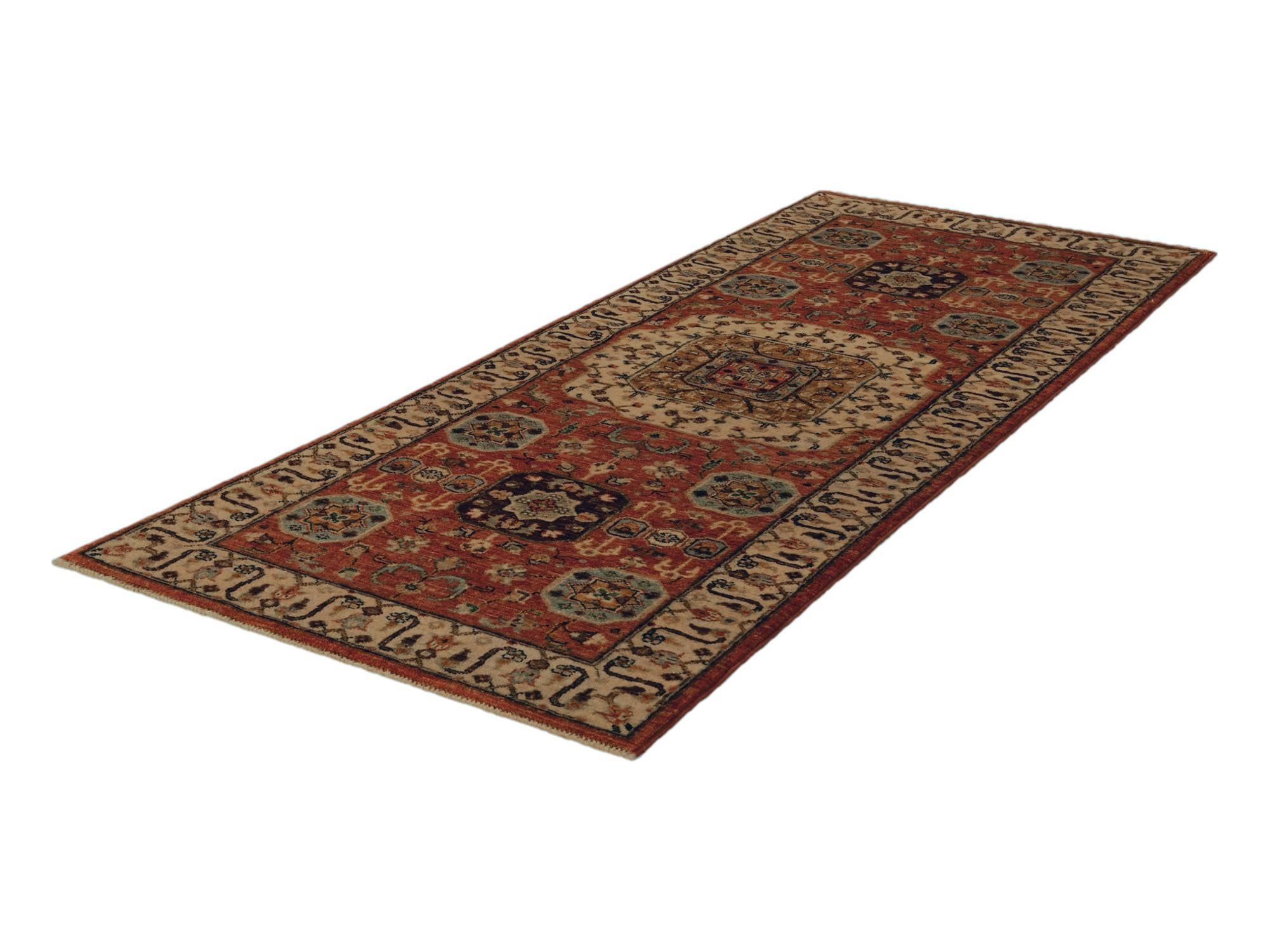 2' 9 x 6' 8 Hand Knotted Mamluk Ziegler Runner Rug