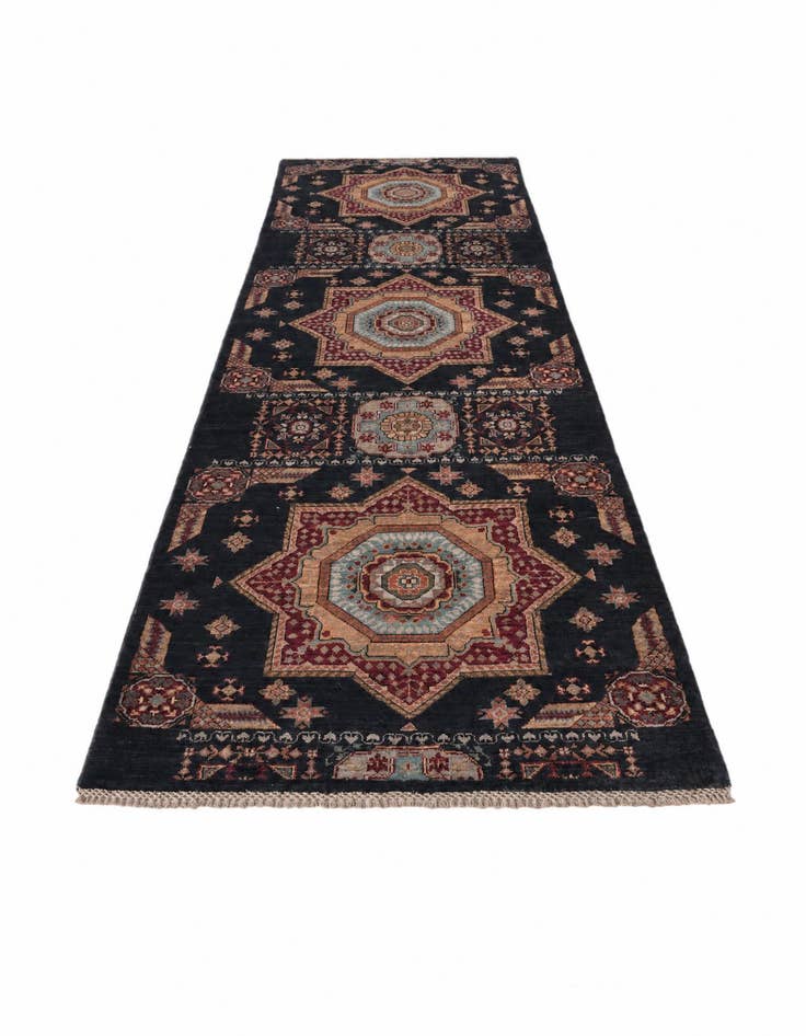 Detail image of 3' x 10' 3 Hand Knotted Mamluk Ziegler Runner Rug