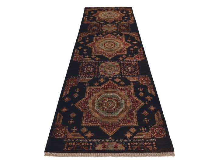 3' x 10' 3 Hand Knotted Mamluk Ziegler Runner Rug