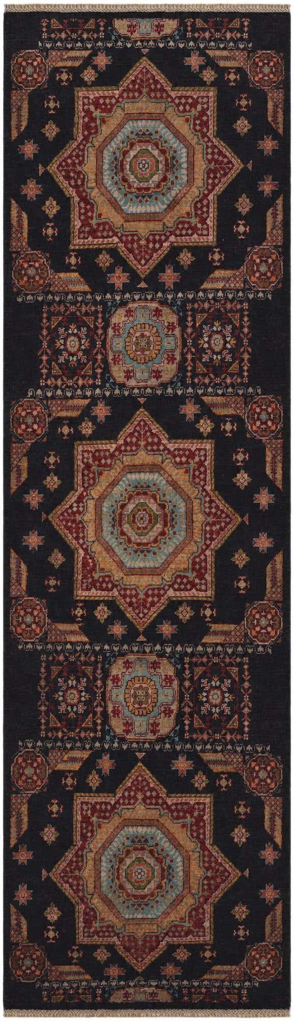 3' x 10' 3 Hand Knotted Mamluk Ziegler Runner Rug