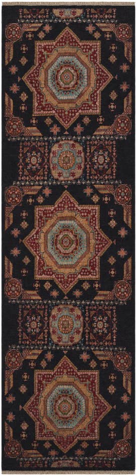 Detail image of 3' x 10' 3 Hand Knotted Mamluk Ziegler Runner Rug
