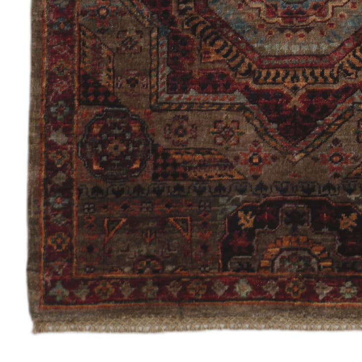 Detail image of 2' 9 x 9' 10 Hand Knotted Mamluk Ziegler Runner Rug