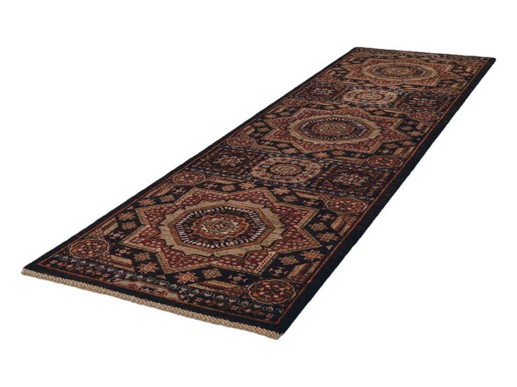 Detail image of 2' 8 x 9' 3 Hand Knotted Mamluk Ziegler Runner Rug
