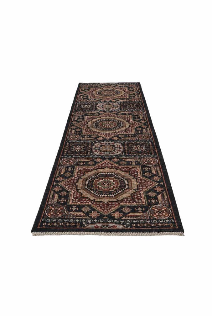 2' 8 x 9' 3 Hand Knotted Mamluk Ziegler Runner Rug