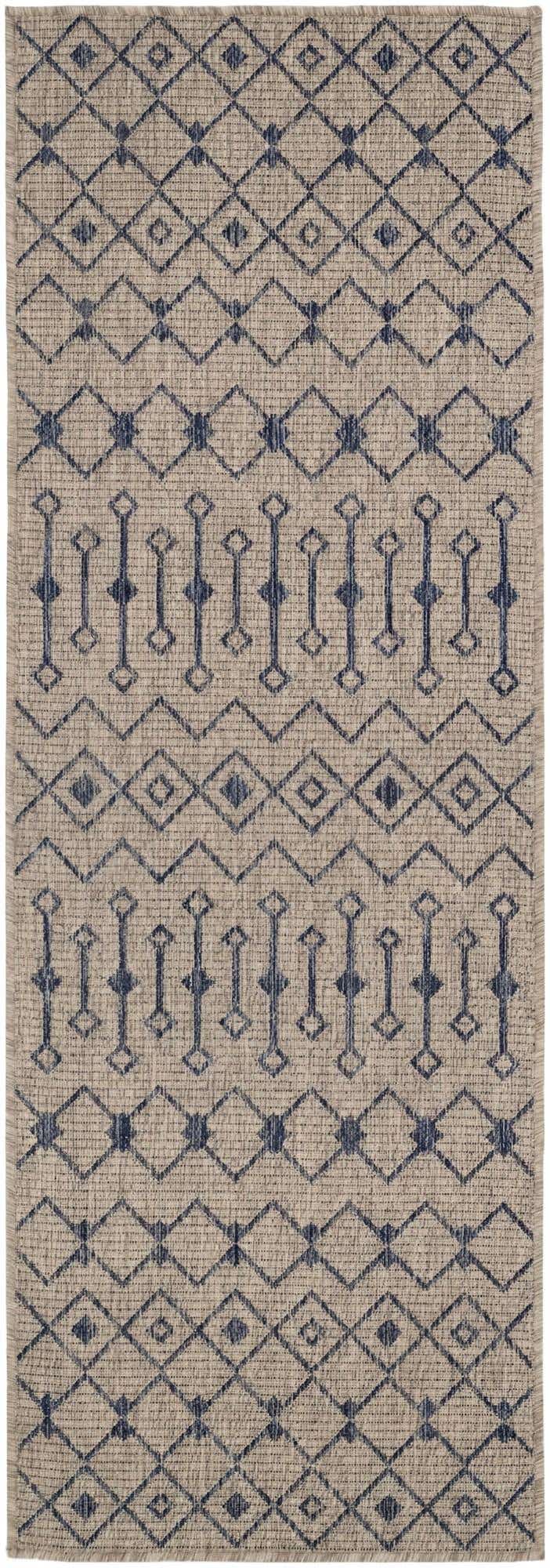 2' x 6' Easy-Clean Trellis Indoor / Outdoor Runner Rug